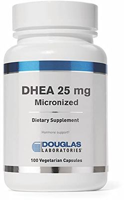 Douglas Laboratories DHEA 25 mg Capsules - Micronized - Supports Hormone Balance, Immunity, Brain, Bone Health Metabolism - Non-GMO - 100 Vegetarian Capsules