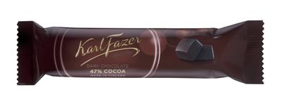 5 Bars x 39g of Karl Fazer Dark Chocolate 47 Cocoa
