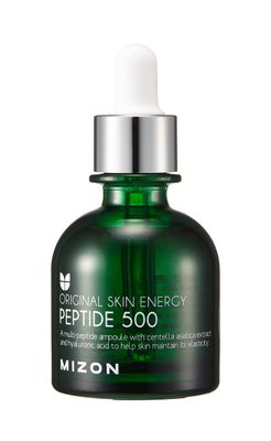 MIZON Peptide 500 Ampoule Peptides Adenosine Hyaluronic Acid Centella Asiatica Skin Elasticity Moisturizing Collagen Booster Korean Serum (1.01 fl. oz)