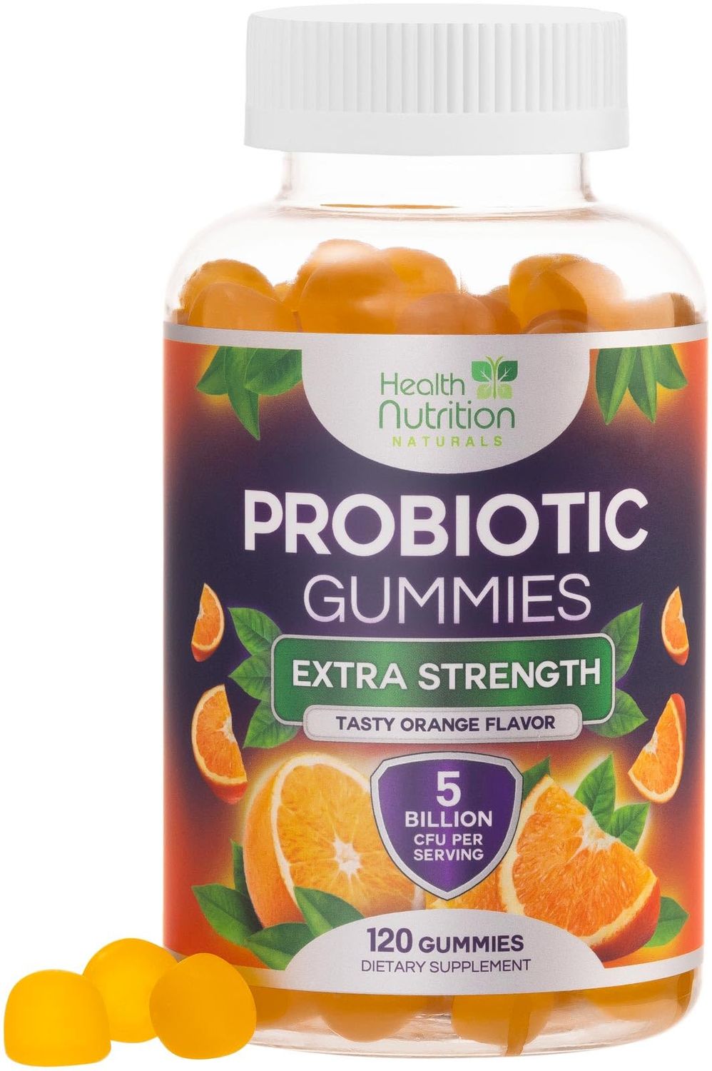 Probiotic Gummies for Digestive Health - Daily Probiotics for Women Men Gummy, 5 Billion CFU Probiotics Supplement, Probiotic Strains Supports Immune, Vaginal, Gut Health, Non-GMO - 120 Gummies