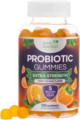 Probiotic Gummies for Digestive Health - Daily Probiotics for Women Men Gummy, 5 Billion CFU Probiotics Supplement, Probiotic Strains Supports Immune, Vaginal, Gut Health, Non-GMO - 120 Gummies