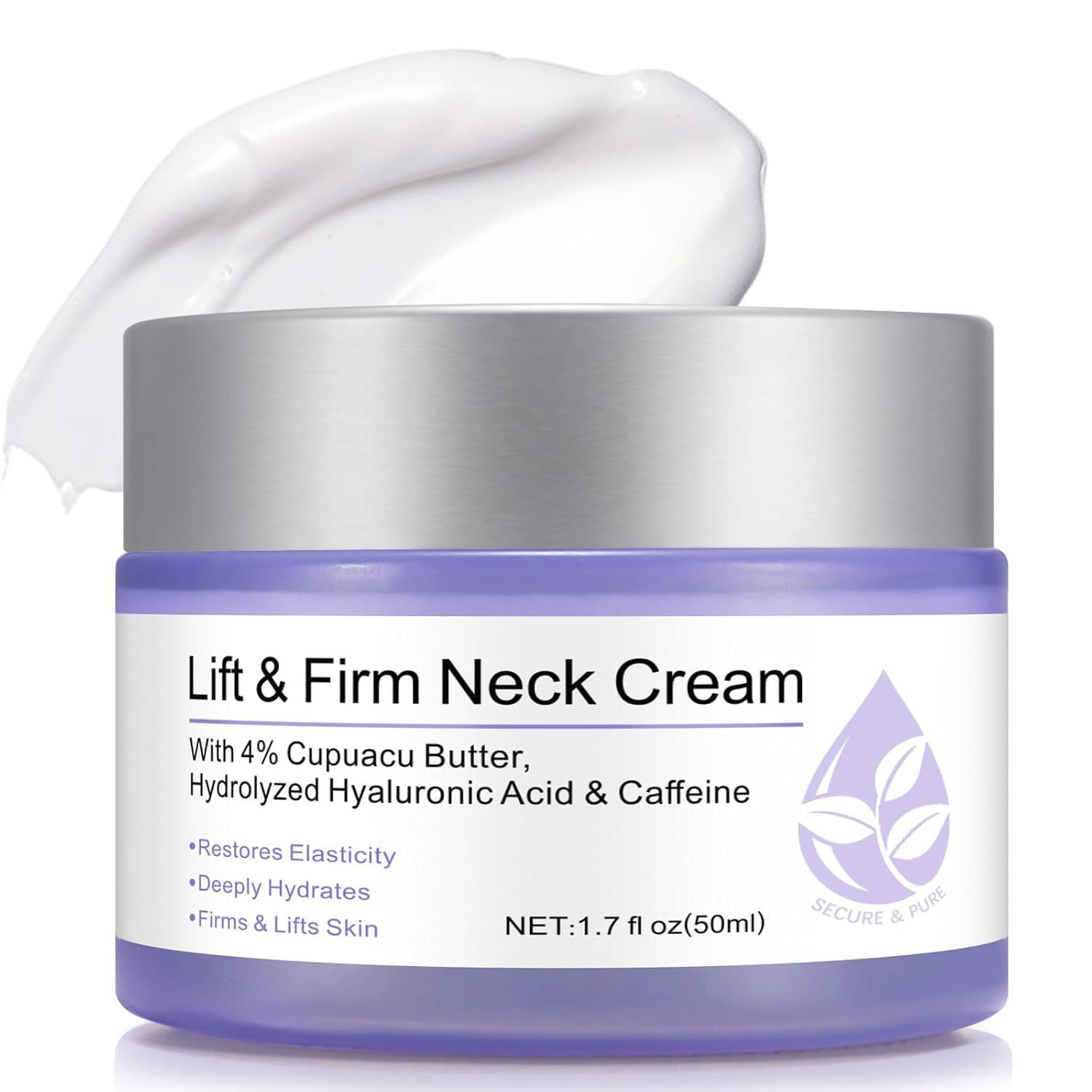 WHLH WELL-BEING Neck Creams for Tightening and Firming, Anti-Aging Tighten and Lift Neck Cream for Wrinkles Sagging Skin, Neck Tightening Cream Suitable for Neck Face for Women Men