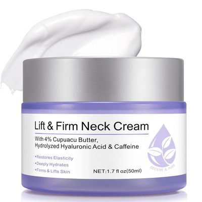 WHLH WELL-BEING Neck Creams for Tightening and Firming, Anti-Aging Tighten and Lift Neck Cream for Wrinkles Sagging Skin, Neck Tightening Cream Suitable for Neck Face for Women Men