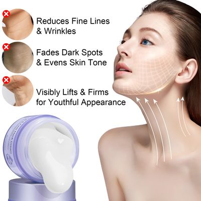 WHLH WELL-BEING Neck Creams for Tightening and Firming, Anti-Aging Tighten and Lift Neck Cream for Wrinkles Sagging Skin, Neck Tightening Cream Suitable for Neck Face for Women Men