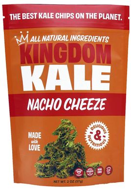 Kingdom Kale Plant-Based Kale Chips, Nacho Cheeze, 2 oz