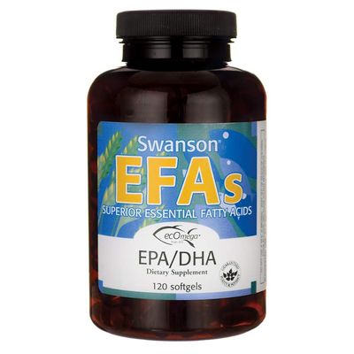 Swanson EFA EPA DHA Lemon Flavor 120 SGELS