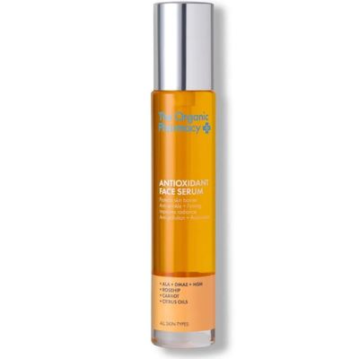 The Organic Pharmacy Antioxidant Face Firming Serum for All Skin Types, Antioxidants Reducing Puffiness, Fine Lines and Wrinkles, Brightens Acne Scars, 1.18 Ounce