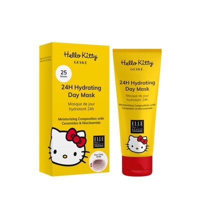 GESKE 24H Hydrating Day Mask Use with our Hello Kitty Sonic Warm Cool Mask Face Mask with Ceramides Niacinamide Hydrating Formula For Normal to Dry Skin Vegan Cruelty-free