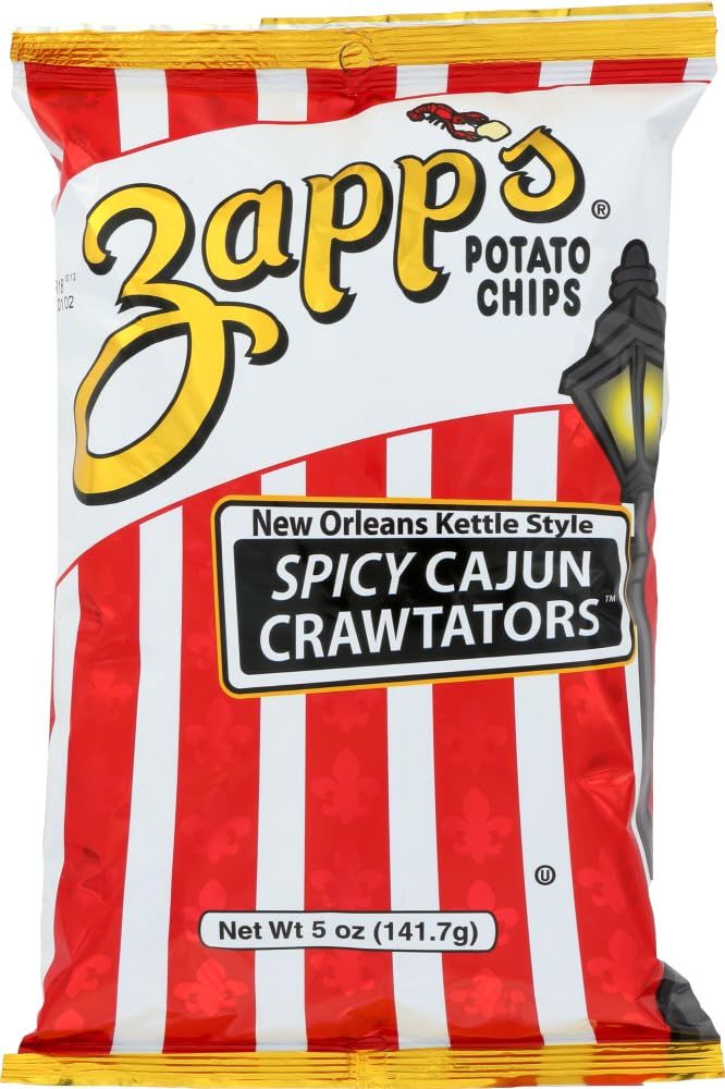 Zapp&#39;s Kettle Chips Bag, Spicy Cajun Crawtators, 5 oz