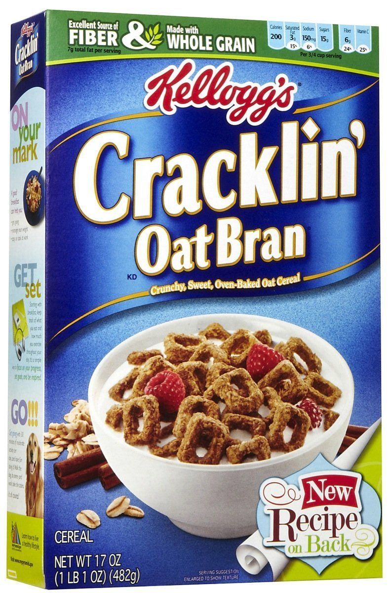 Kellogg&#39;s Cracklin&#39; Oat Bran Cereal - 17 oz