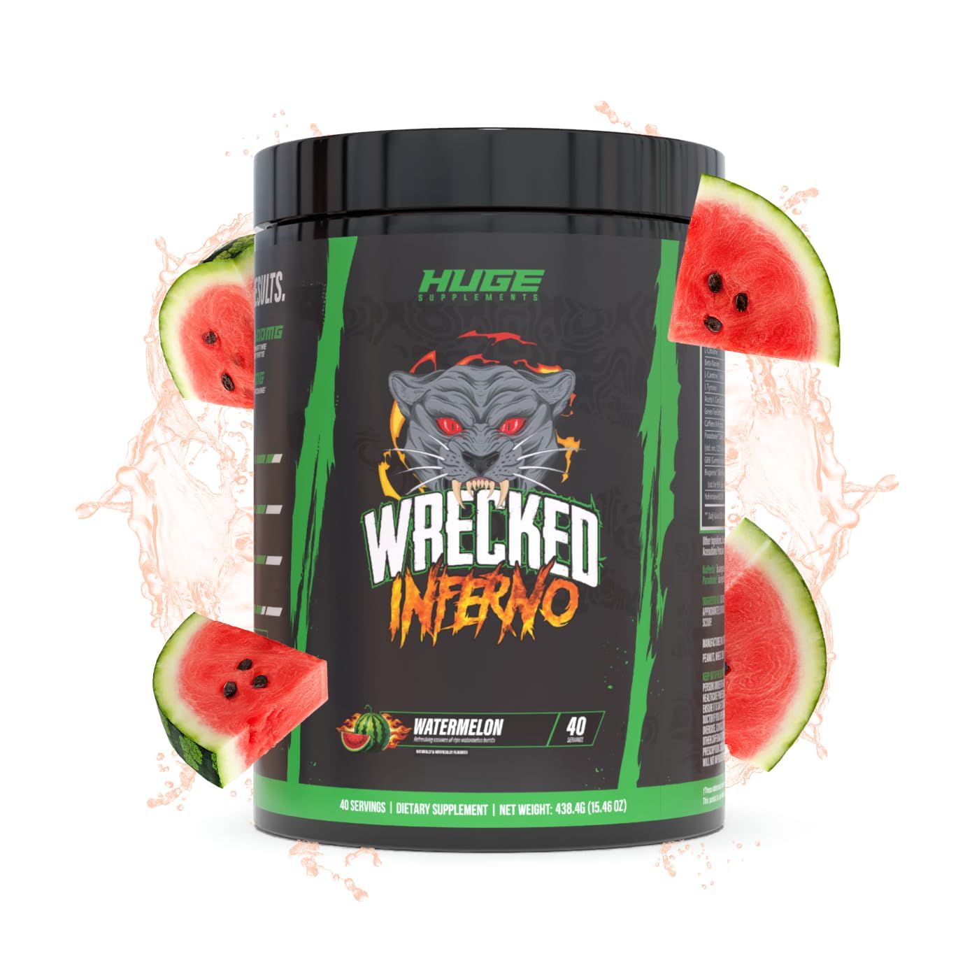 Wrecked Inferno - Thermogenic Pre Workout For Men Women, Increase Energy, Boost Thermogenesis Metabolism, Enhance Exercise Performance - Contains L-Citrulline, L-Carnitine, Beta-Alanine More