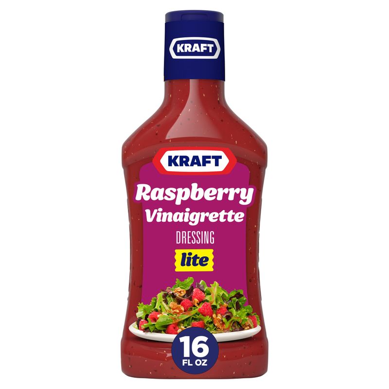 Kraft Raspberry Vinaigrette Lite Salad Dressing (16 fl oz Bottle)