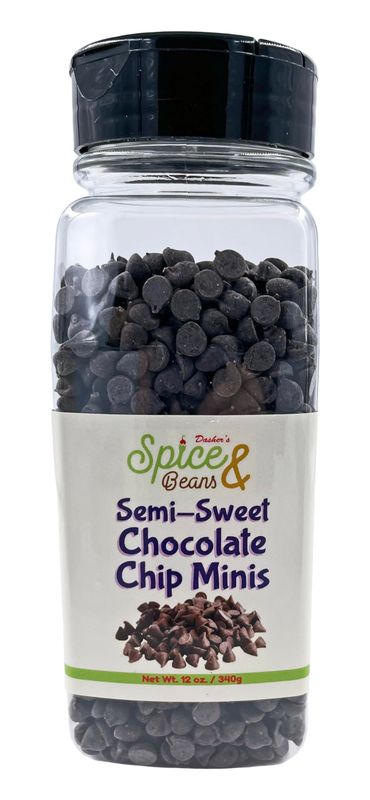 Semi-Sweet Chocolate Chips by Dasher&#39;s Spice Beans Baking (12 oz., 4M Mini Chocolate Chips)