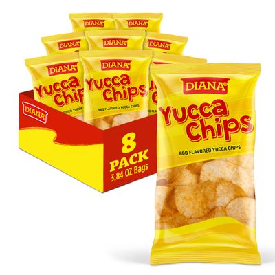 Diana Barbecue Flavored Yuca Chips, 3.84 Oz (Pack of 8)