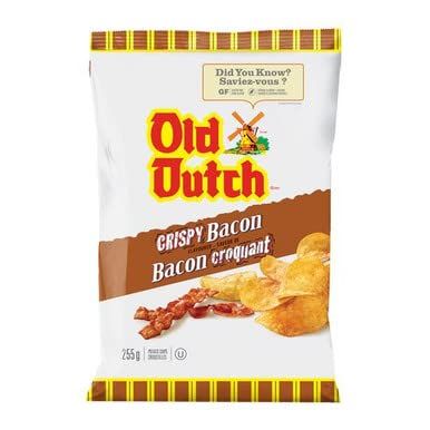 Old Dutch Potato Chips, Crispy Bacon, 200 Grams7.1 Oz Imported from Canada