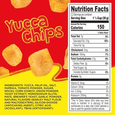 Diana Barbecue Flavored Yuca Chips, 3.84 Oz (Pack of 8)