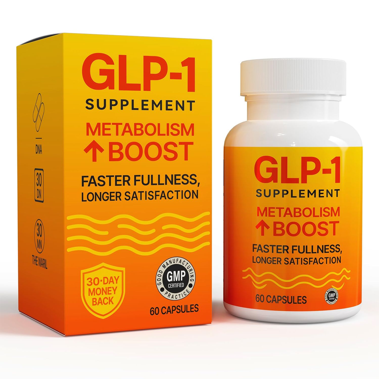 MooFiya GLP-1 Supplement Support, GLP Activated Natural Formula containing Berberine, Curcumin, and Green Tea, GLP-1 Metabolism, Digestion, and intestinal Health, Supplement (60 Pills)