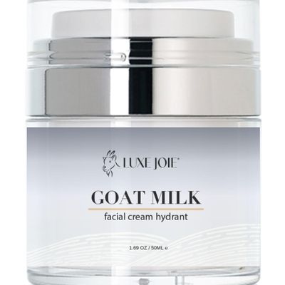 Goat Milk Moisturizer Premium Face Cream Vitamin C E, Anti Aging Complexes to Reduce Dark Circles, Puffiness, Under Eye Bags, Wrinkles Fine Lines, Men Women