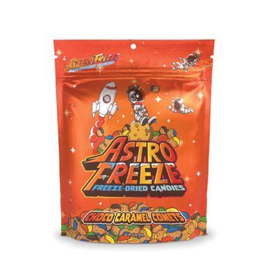 Premium Freeze Dried Chocolate Caramel MMs - 3oz Choco Caramel Comets Freeze Dried Candy - Addictively Crunchy Freeze Dried Chocolate Caramel Candies for All Ages