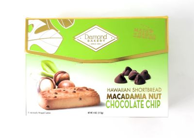 Diamond Bakery - Macadamia Nut Hawaiian Shortbread Cookies 4 oz (Chocolate Chip)