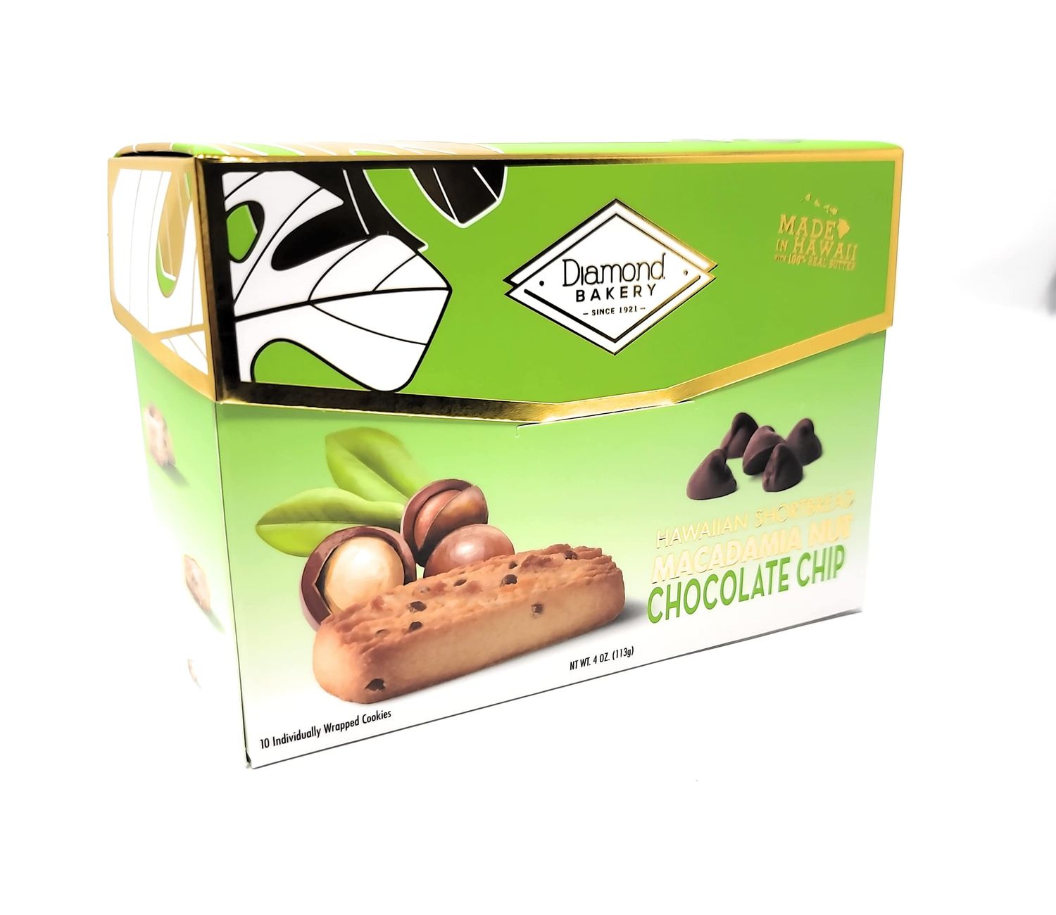 Diamond Bakery - Macadamia Nut Hawaiian Shortbread Cookies 4 oz (Chocolate Chip)