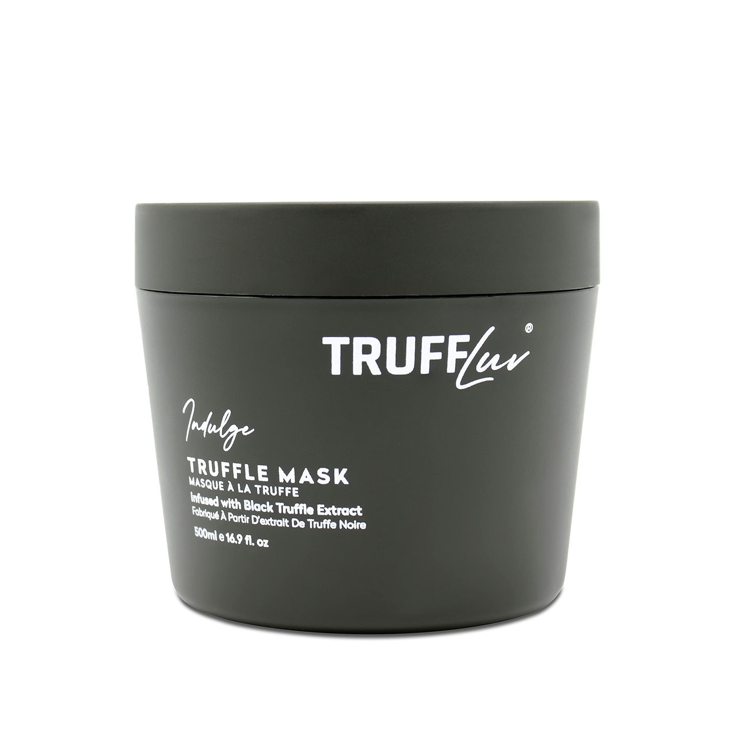 TruffLuv Indulge Collection Truffle Mask, Infused with Black Truffle Extract, Hydrating and Strengthening Hair Mask, Anti-Aging Enhances Shine, Paraben Free, Sulfate Free, 16.9 Fl Oz