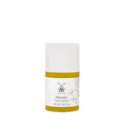 M HLE ORGANIC Face Cream Natural Moisturizer w Shea Butter, Aloe Vera Essential Oils For All Skin Types BDIH Certified 100 Vegan 50mL (1.69 oz) Bottle