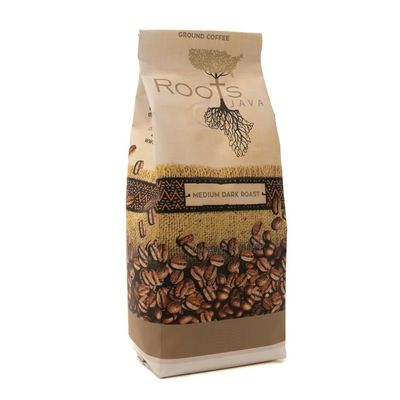 Roots Java Signature Medium Dark Roast Ground Coffee - Single-Origin Rwandan Coffee, Bold Smooth with Chocolate Caramel Notes 12 Ounce (Pack of 1)