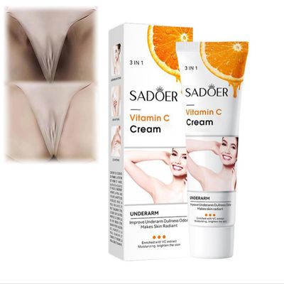 3 in 1 Vitamin C Moisturizing Skincare Underarm Cream, Hyaluronic Acid Body Corrector Cream, Skin Tone Even for Armpit, Neck, Knees, Elbows, Inner Thigh, Private Parts (1Pc)