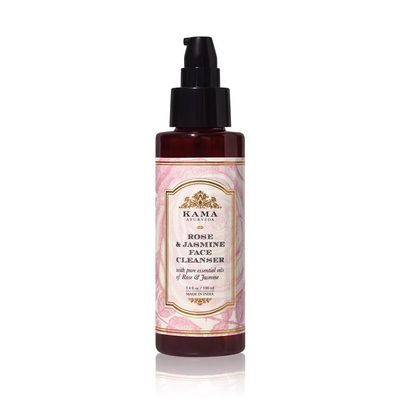 Kama Ayurveda Rose and Jasmine Face Cleanser with the Pure Essential Oils of Rose and Jasmine, 100ml