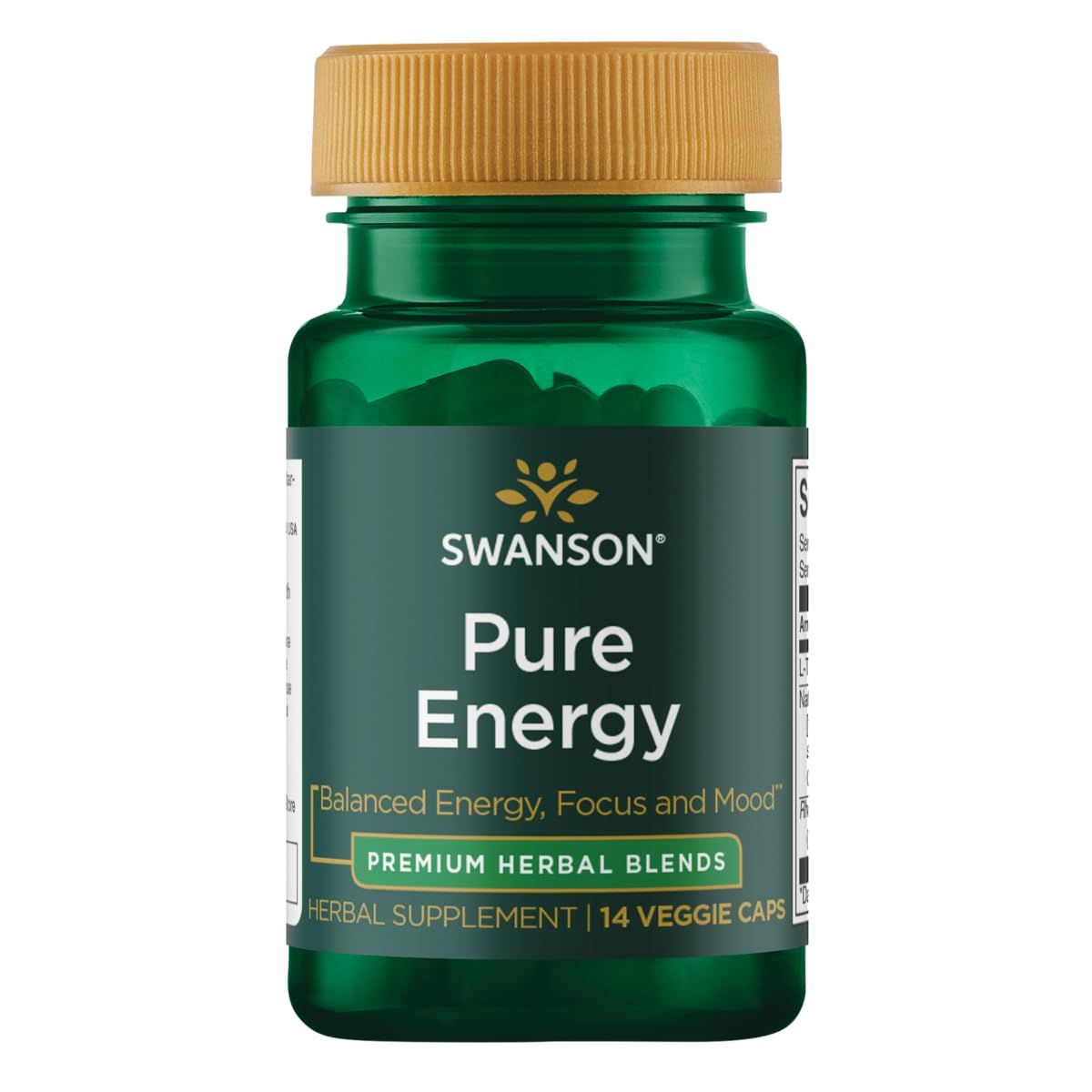 Swanson Pure Energy Trial Size 14 Veg Caps