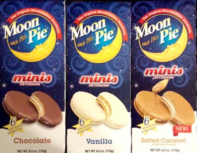 Moon Pie Minis Variety 3 Pack (Chocolate, Vanilla, and Salted Caramel)