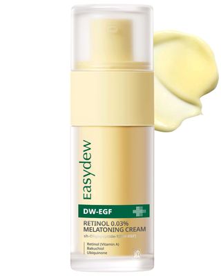 EASYDEW DW-EGF Peptide Retinol 0.03 Cream - Beginner Retinol Night Cream for Hypoallergenic Skin Care - Firm Skin, Wrinkle Improvement - Korean Daily Anti Aging Face Neck Treatment, 1.01fl. oz.