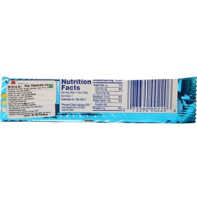 AIRHEADS BARS, BLUE RASPBERRY, NON MELTING, 0.55 Ounce (Pack of 5.5d-1)