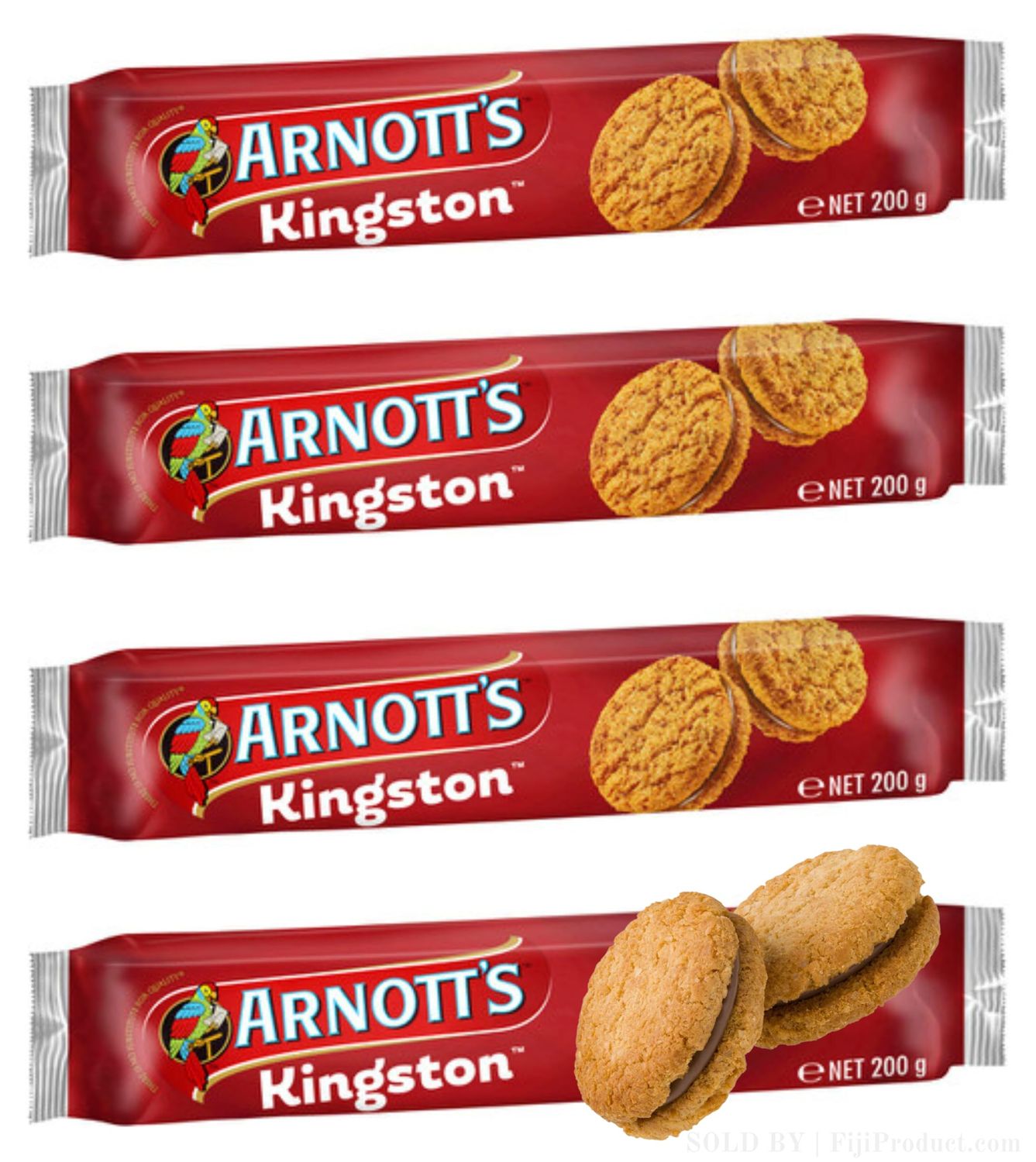 ARNOTT&#39;S Family Favourites Arnott&#39;s - Delicious Kingston Biscuits (Pack Of 4 x 200g EA) A velvety blend of rich chocolate creamy flavour, Aussie Made Loved ...