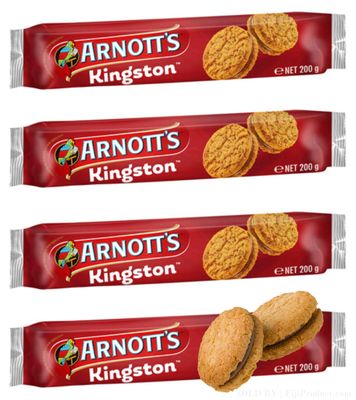 ARNOTT&#39;S Family Favourites Arnott&#39;s - Delicious Kingston Biscuits (Pack Of 4 x 200g EA) A velvety blend of rich chocolate creamy flavour, Aussie Made Loved ...