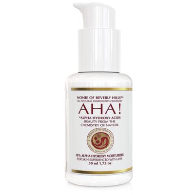 Nonie 10 Alpha Hydroxy Acid Moisturizer - Anti Wrinkle Anti Aging Treatment - Dead Cell Exfoliater Renewer 30 - 1.75 oz