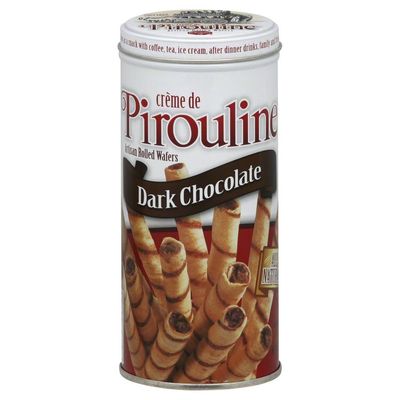 DeBeukelaer Pirouline Cream Wafer, Dark Chocolate, 3.25 Ounce (Pack of 12)