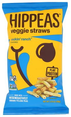 HIPPEAS Rockin&#39; Ranch Veggie Straws, 3.75 OZ