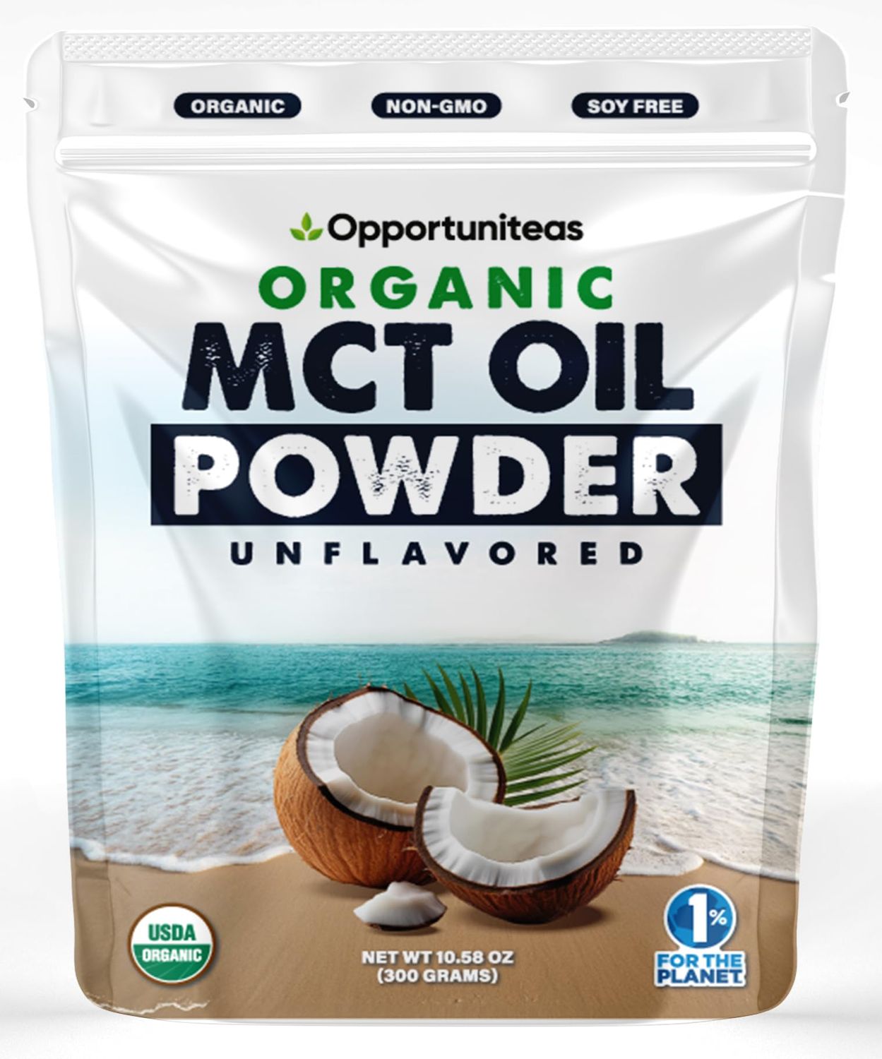 Organic MCT Oil Powder - Unflavored Pure MCT Powder from Organic Coconuts Keto-Friendly, Easy to Mix, No Fillers Boost Energy, Focus Metabolism 1 Month Supply