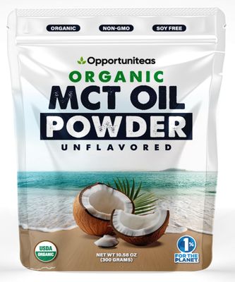 Organic MCT Oil Powder - Unflavored Pure MCT Powder from Organic Coconuts Keto-Friendly, Easy to Mix, No Fillers Boost Energy, Focus Metabolism 1 Month Supply
