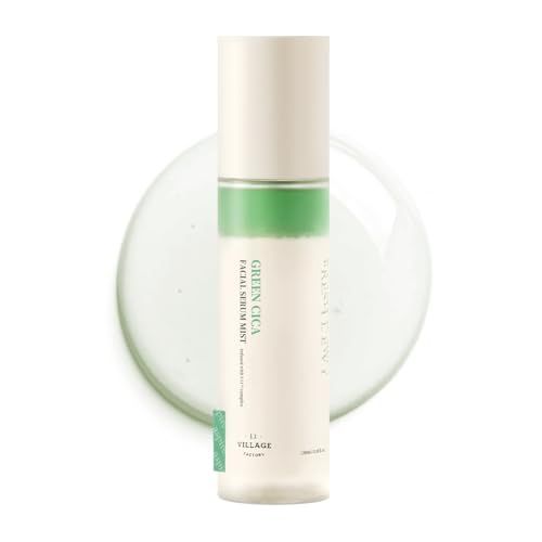 VILLAGE11FACTORY Fresh Dewy Green Cica Facial Serum Mist Korean Face Spray for Deep Hydration Skincare on the Go 3.38 oz