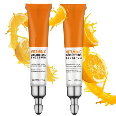 Vitamin C Eye Cream for Dark Circles, Fine Lines Puffiness Crow&#39;s Feet Eye Bags Under Eyes Treatment for Women Men, Advanced Super C Serum With Hyaluronic Acid 1.34 oz (2)