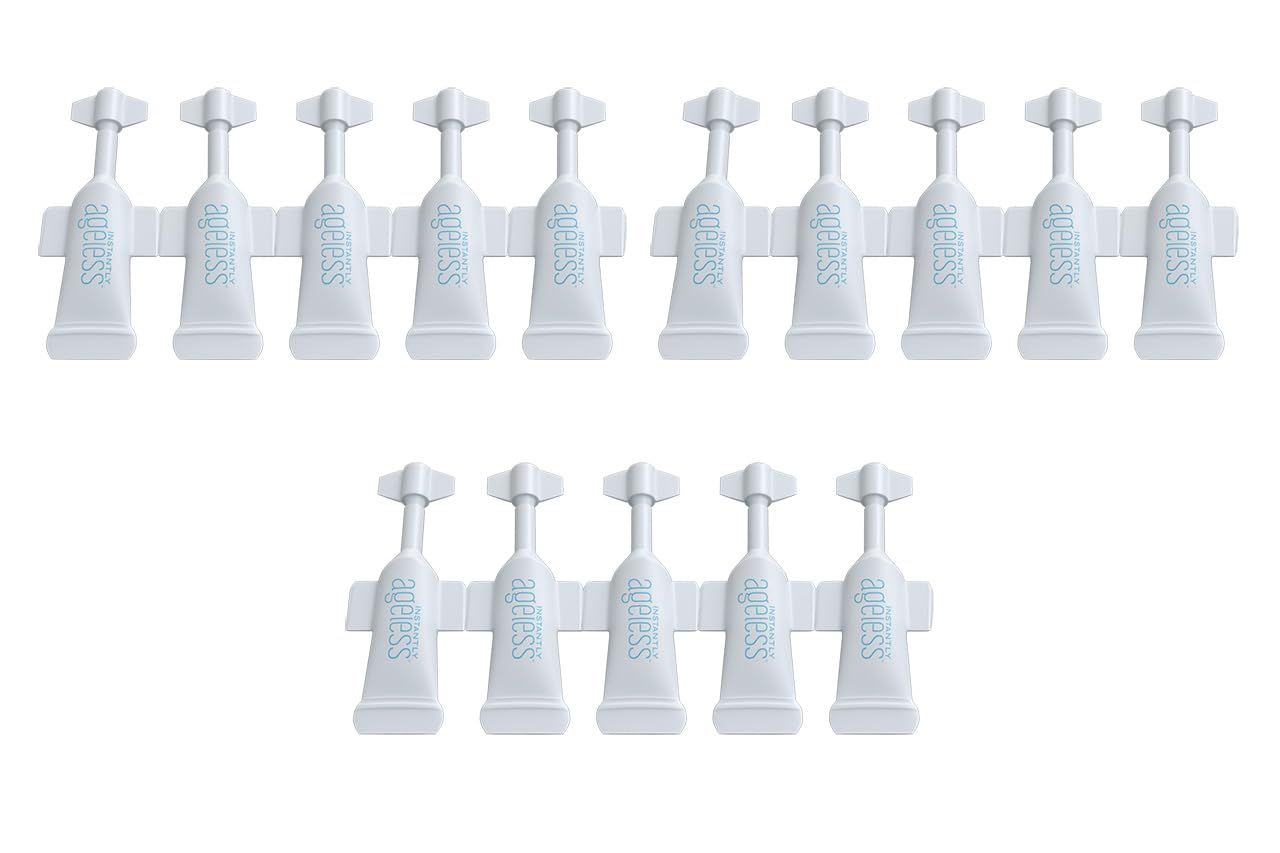 Instantly Ageless - Instant Face Lift in a Vial - Skin Care for Anti Aging face cream - Instant Under Eye Bags Remover - Facelift 15 Vials
