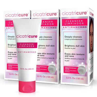 Cicatricure Antimanchas Face Wash, AHA PHA Facial Cleanser, Deeply Cleanses, Exfoliates Helps Brighten Dull Skin, Lactic Salicylic Acid Face Wash, Paraben Sulfate Free - 5 Fl. Oz. (Pack of 3)
