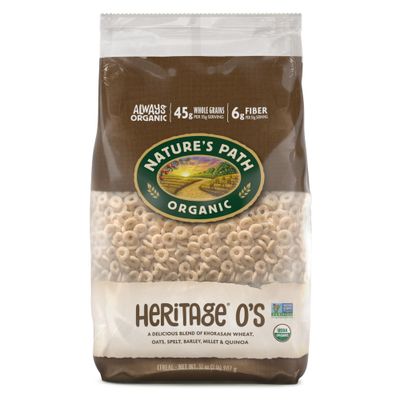 Nature&#39;s Path Organic Heritage O&#39;S Cereal, 32 oz (Pack of 6), Non-GMO, Earth Friendly Packaging