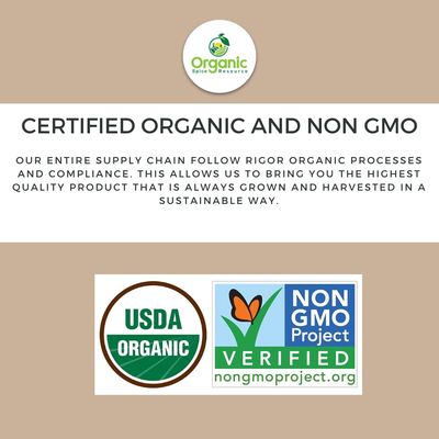 Organic Fenugreek Seeds 8 Ounce USDA Organics and Non-GMO Verified Project Approved Product of India 100 Raw and Natural Resealable Kraft Bag by SHOPOSR