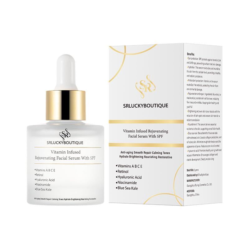 Vitamin Infused Rejuvinating Facial Serum-8 in 1-SPF-Anti aging formula- Brighten- Even skin- Advanced hydration- Multi action serum- Vitmain infused- Nourish skin- Collagen and Elastin production