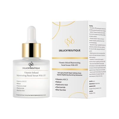 Vitamin Infused Rejuvinating Facial Serum-8 in 1-SPF-Anti aging formula- Brighten- Even skin- Advanced hydration- Multi action serum- Vitmain infused- Nourish skin- Collagen and Elastin production