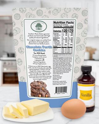 Southern Roots Sisters Ingredients - Chocolate Turtle Cookie Mix 24 Ounce Bag, Pack of 2